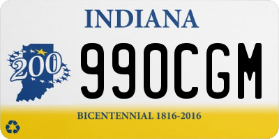 IN license plate 990CGM