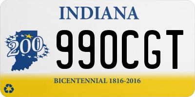 IN license plate 990CGT