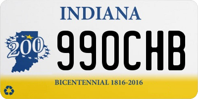 IN license plate 990CHB