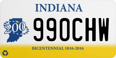 IN license plate 990CHW