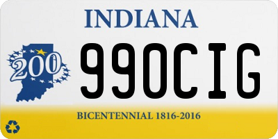 IN license plate 990CIG