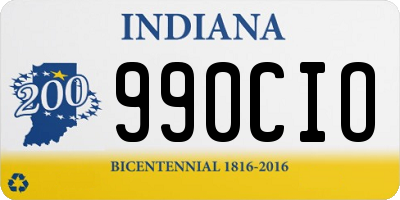 IN license plate 990CIO