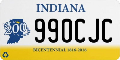 IN license plate 990CJC