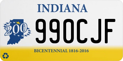 IN license plate 990CJF