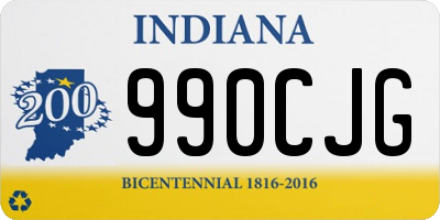 IN license plate 990CJG