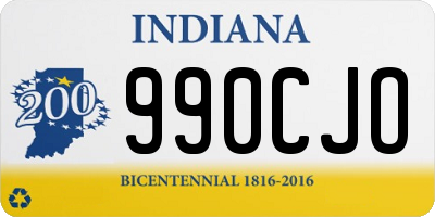 IN license plate 990CJO