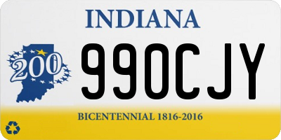 IN license plate 990CJY