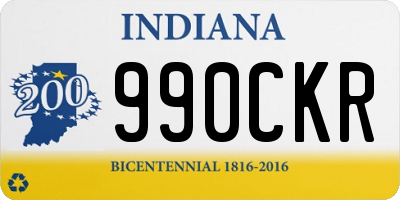 IN license plate 990CKR