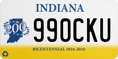 IN license plate 990CKU