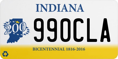 IN license plate 990CLA