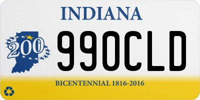 IN license plate 990CLD