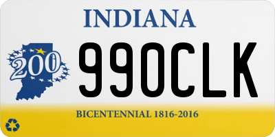 IN license plate 990CLK