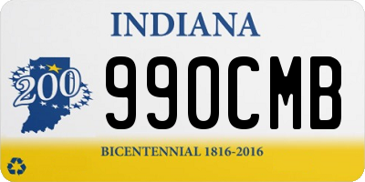 IN license plate 990CMB