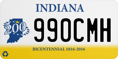 IN license plate 990CMH