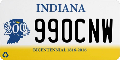 IN license plate 990CNW