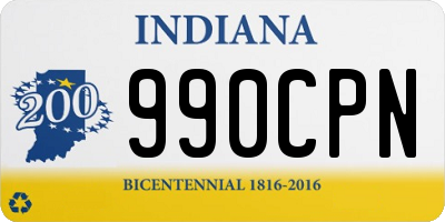 IN license plate 990CPN