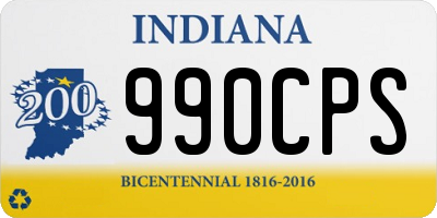 IN license plate 990CPS