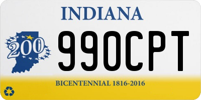 IN license plate 990CPT