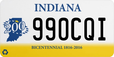 IN license plate 990CQI