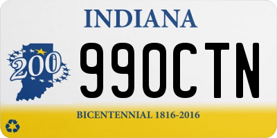 IN license plate 990CTN