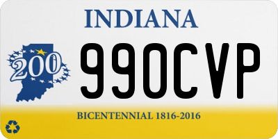 IN license plate 990CVP