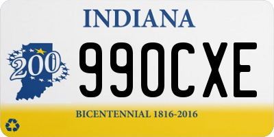 IN license plate 990CXE