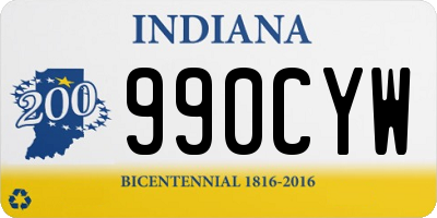 IN license plate 990CYW