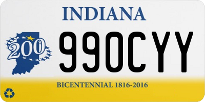 IN license plate 990CYY