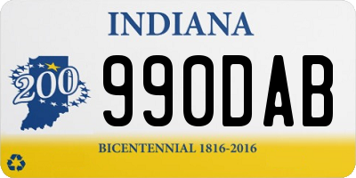 IN license plate 990DAB