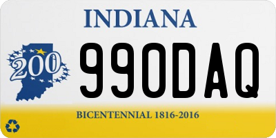 IN license plate 990DAQ