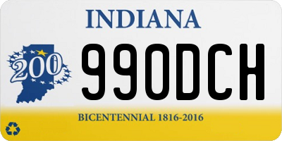 IN license plate 990DCH