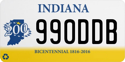 IN license plate 990DDB