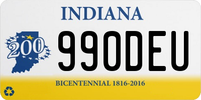 IN license plate 990DEU