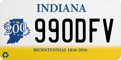 IN license plate 990DFV