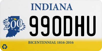 IN license plate 990DHU