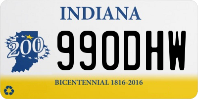 IN license plate 990DHW