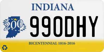 IN license plate 990DHY