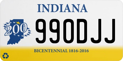 IN license plate 990DJJ