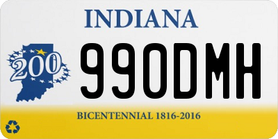 IN license plate 990DMH