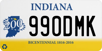 IN license plate 990DMK