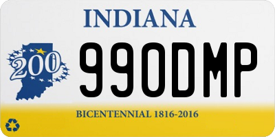 IN license plate 990DMP