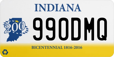 IN license plate 990DMQ