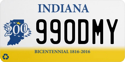 IN license plate 990DMY