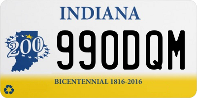 IN license plate 990DQM