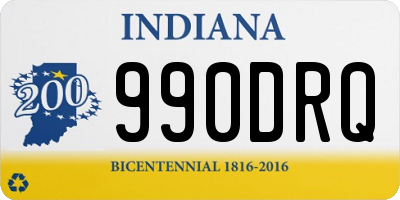 IN license plate 990DRQ