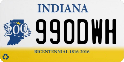 IN license plate 990DWH