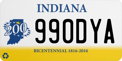 IN license plate 990DYA