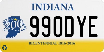 IN license plate 990DYE