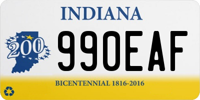 IN license plate 990EAF