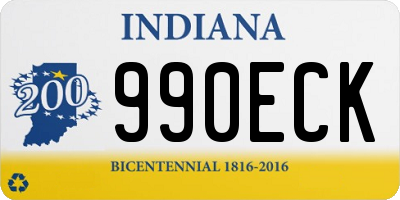 IN license plate 990ECK